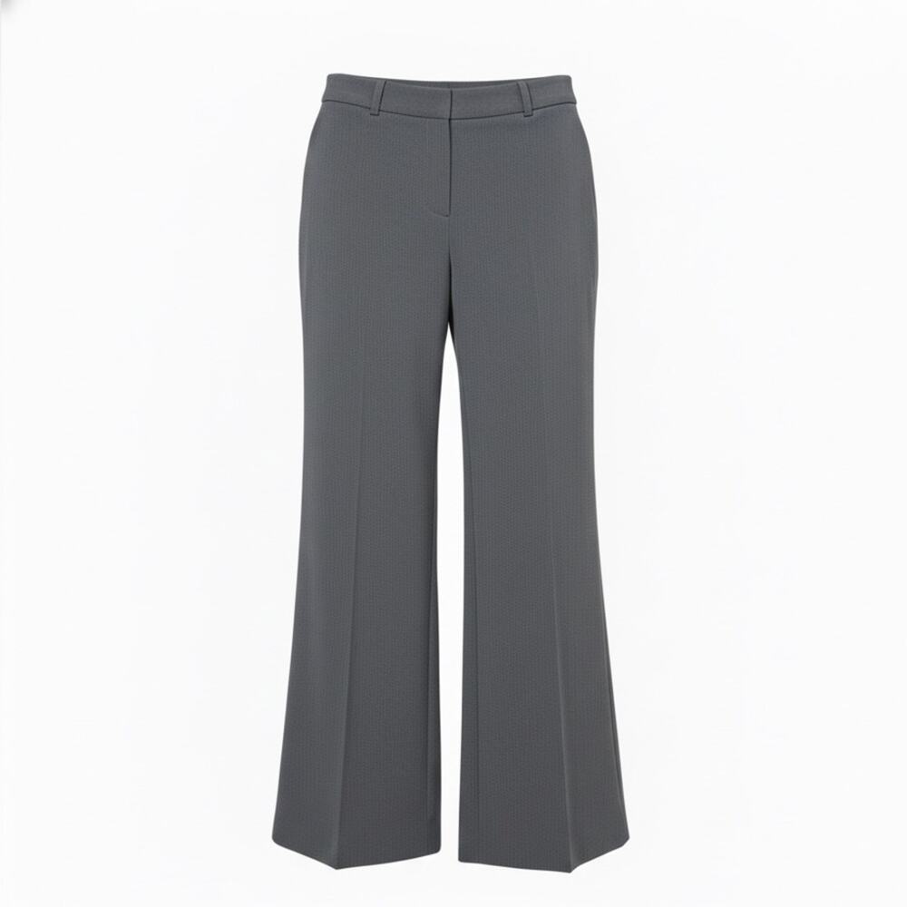 Lane Bryant Grey Wide Leg Dress Pants Plus Size 22 Trouser Workwear High Rise